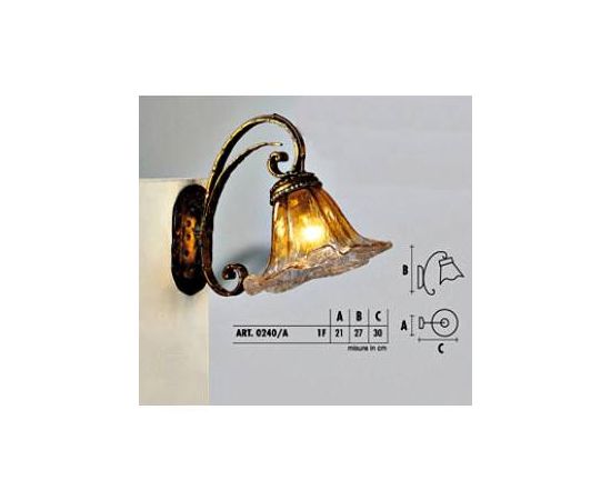 Настенный светильник  Longobard 0240/A 1F, фото 1