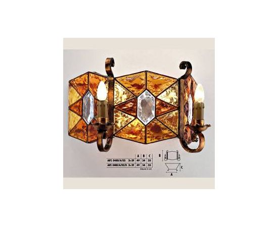 Настенный светильник  Longobard 0480/A/03 3+2F, фото 1