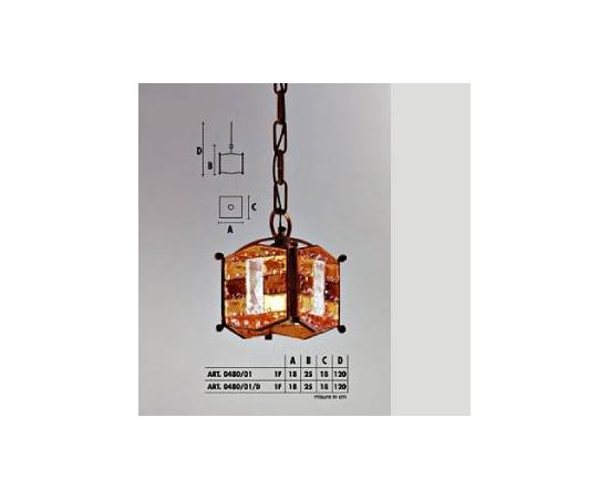 Подвесной светильник  Longobard 0480/01 1F, фото 1