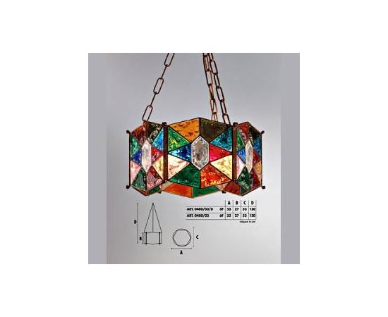 Подвесной светильник  Longobard 0480/01 1F, фото 2