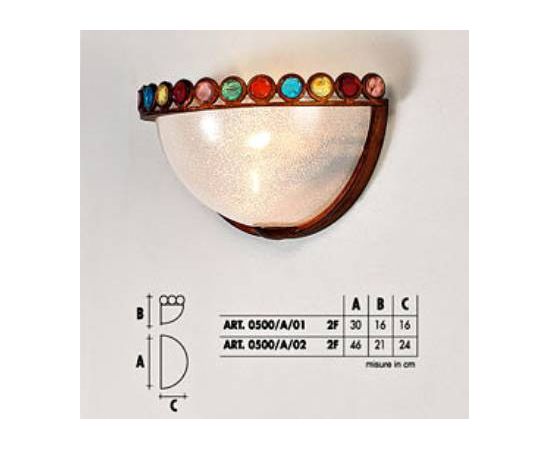 Настенный светильник  Longobard 0500/A/01 2F, фото 1