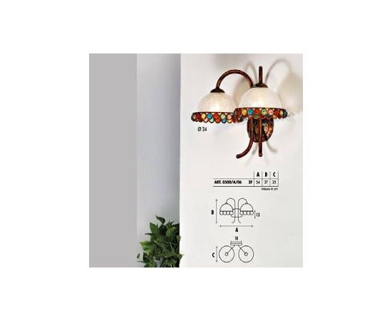 Настенный светильник  Longobard 0500/A/05 1F, фото 2