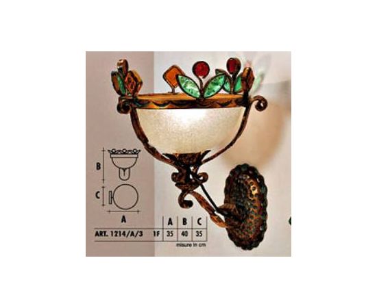 Настенный светильник  Longobard 1214/A/3 1F, фото 1