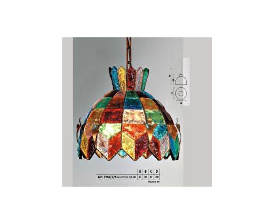 Подвесной светильник  Longobard 1234 0472/1 1F, фото 4