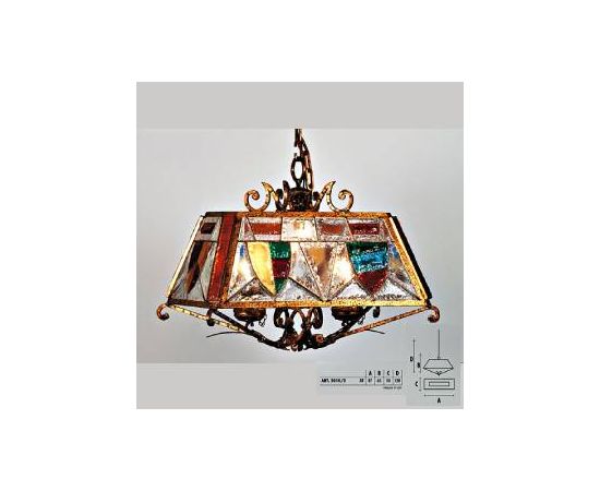 Подвесной светильник  Longobard 2010/1 4F, фото 2