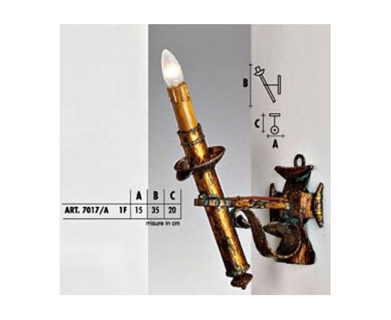 Настенный светильник  Longobard GRANADA 7017/A 1F, фото 1