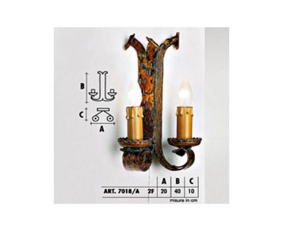 Настенный светильник  Longobard GRANADA 7018/A 2F, фото 1