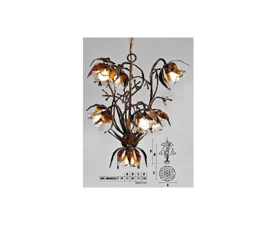 Подвесной светильник  Longobard BRANCO/7 7F, фото 1