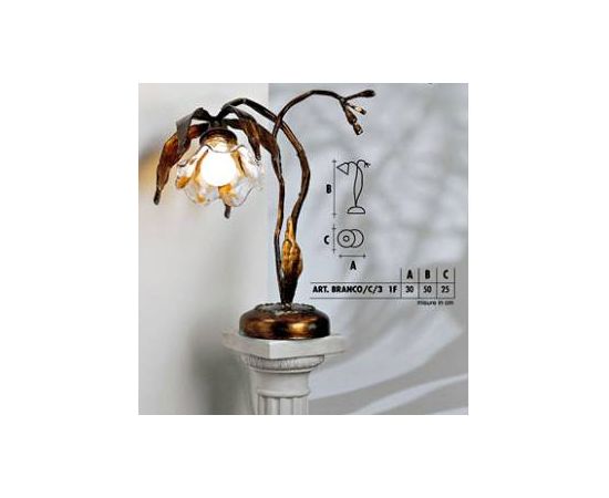 Настольный светильник  Longobard BRANCO/C/3 1F, фото 1