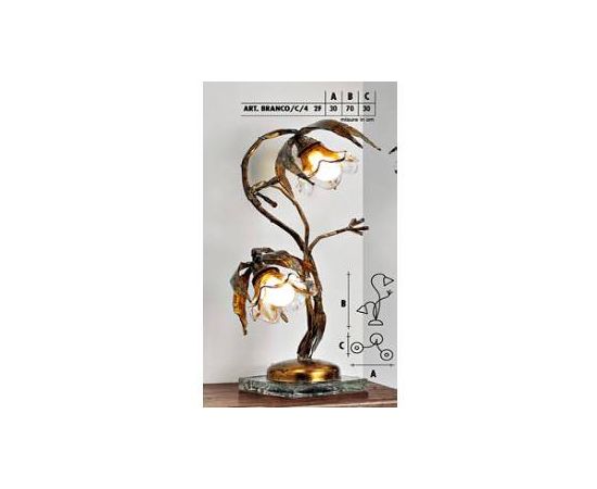 Настольный светильник  Longobard BRANCO/C/4 2F, фото 1