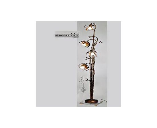 Напольный светильник  Longobard BRANCO/P/6 4F, фото 1