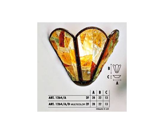 Настенный светильник  Longobard DALY 1264/A 2F, фото 1