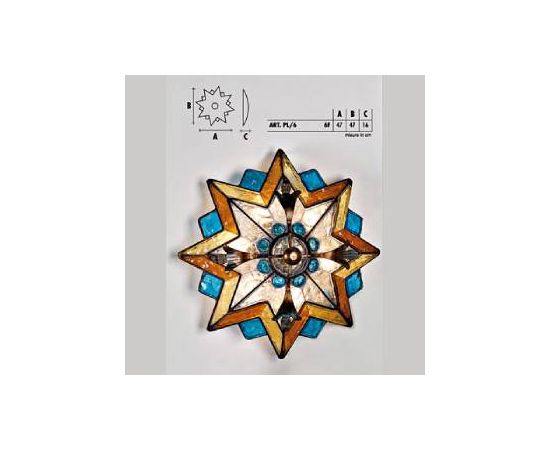 Настенный/потолочный светильник  Longobard DALY PL/6 6F, фото 1