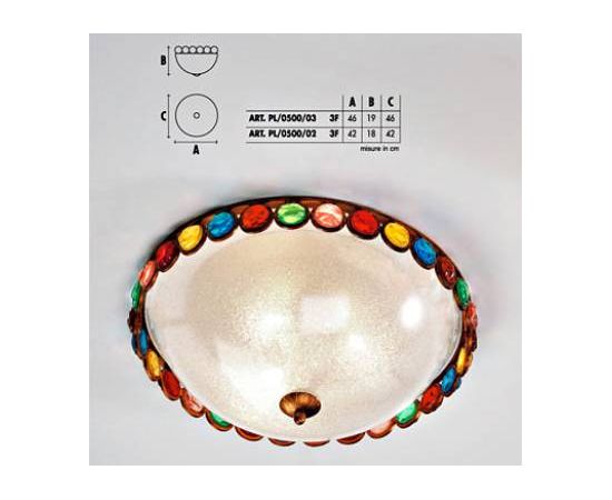 Настенный/потолочный светильник  Longobard PL/0500/01 3F, фото 2