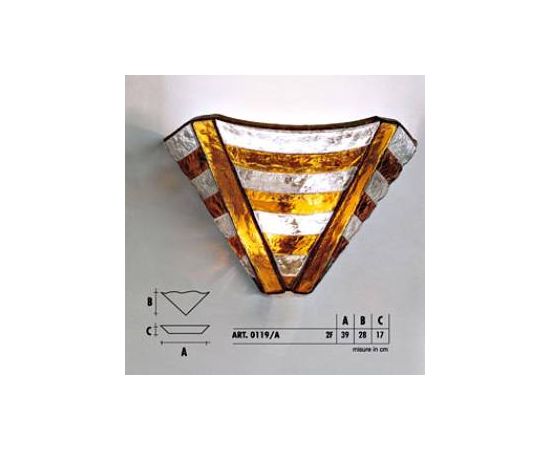 Настенный светильник  Longobard MADRID 0119/A 2F, фото 1