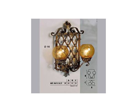 Настенный светильник  Longobard VALENCIA 0611/A/1 1F, фото 2