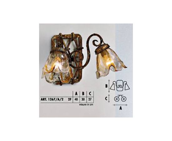 Настенный светильник  Longobard VALENCIA 1267/A/1 1F, фото 2