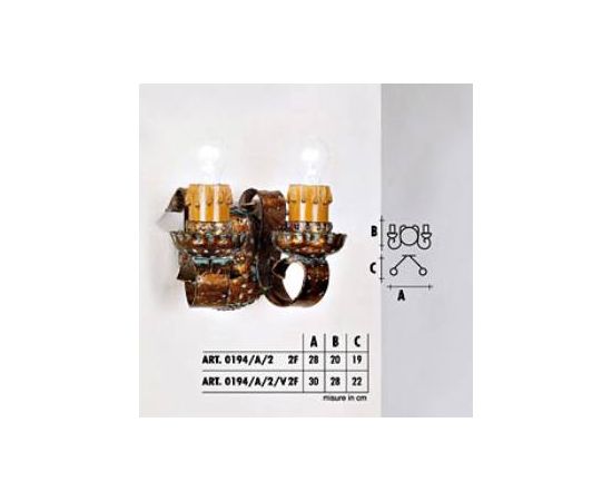 Настенный светильник  Longobard TOLEDO 0194/A/1 1F, фото 2