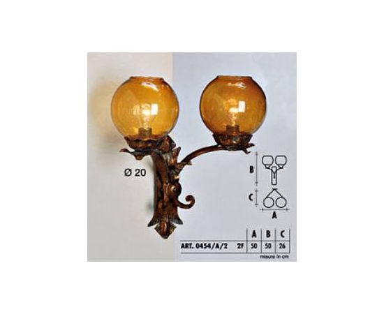 Настенный светильник  Longobard TOLEDO 0455/A/1 1F, фото 2