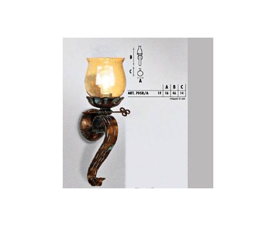 Настенный светильник  Longobard TOLEDO 7058/A 1F, фото 1