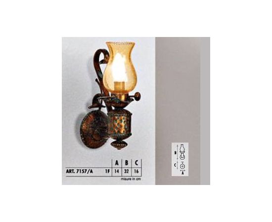 Настенный светильник  Longobard TOLEDO 7157/A 1F, фото 1