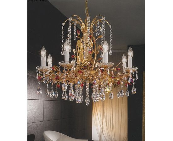 Люстра Emozioni Italiane MI/Fiorenza/70/8 old gold SW, фото 1