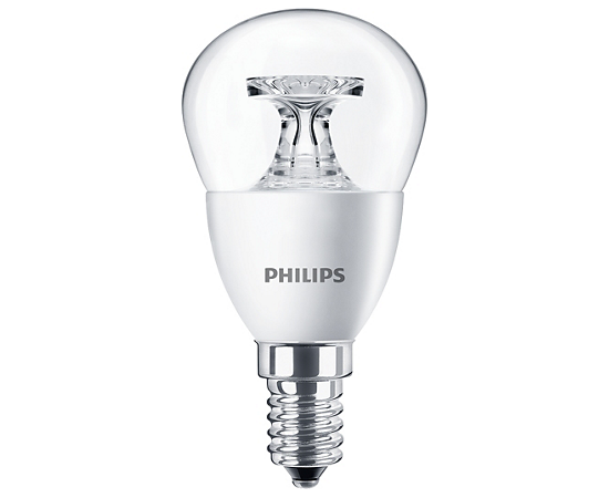 Светодиодная лампа Philips Corepro lustre ND 5.5-40W E14 840 P45 CL, фото 1