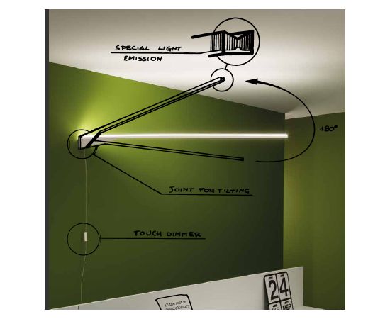 Настенный светильник Linea Light XILEMA 7775, фото 1