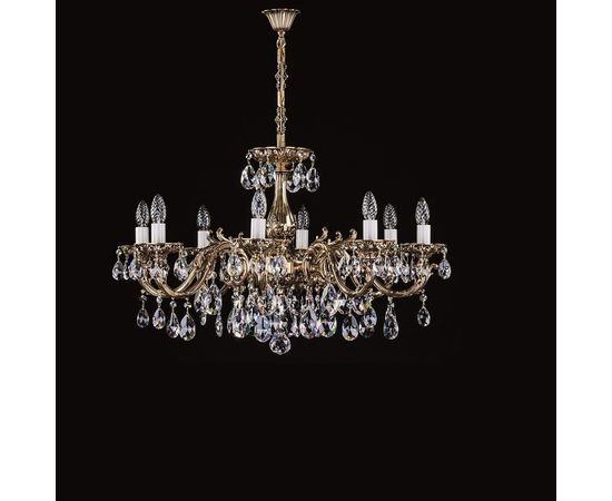 Люстра ArtGlass CR 0011-08-20 brass antique, фото 1