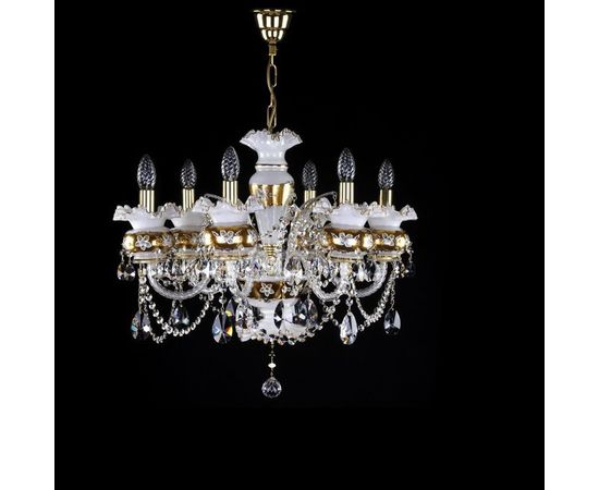 Люстра ArtGlass ESMERALDA VI. white, фото 1