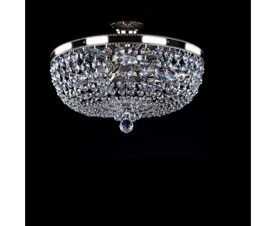 Потолочный светильник ArtGlass GERTA dia. 450 nickel, фото 1