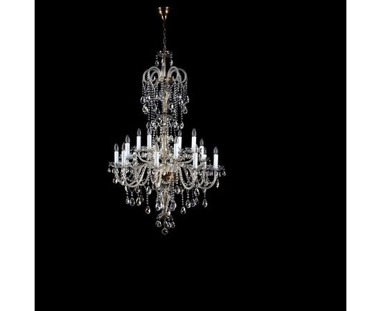 Люстра ArtGlass THEODORA XVI. dark patina, фото 1