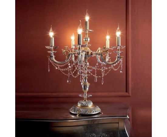 Настольная лампа Ciciriello Lampadari Sonia lampada 5+1 luci, фото 1