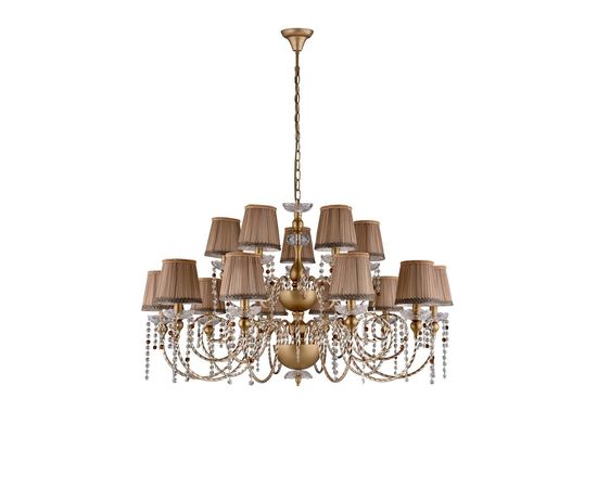 Люстра Crystal Lux ALEGRIA SP10+5 GOLD-BROWN, фото 1