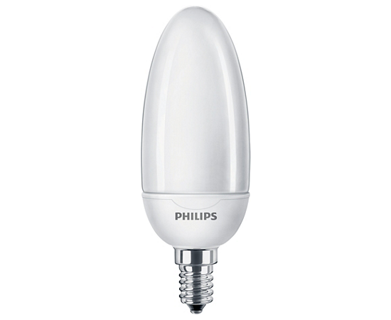 Люминесцентная лампа Philips Softone Candle 12W WW E14 220-240V 1PF/6, фото 1