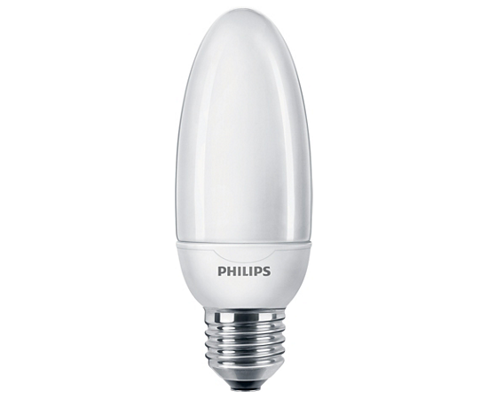 Люминесцентная лампа Philips Softone Candle 12W WW E27 220-240V 1PF/6, фото 1