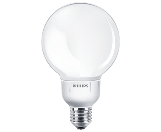Люминесцентная лампа Philips Softone Globe 12W WW E27 G93 1CH/4, фото 1