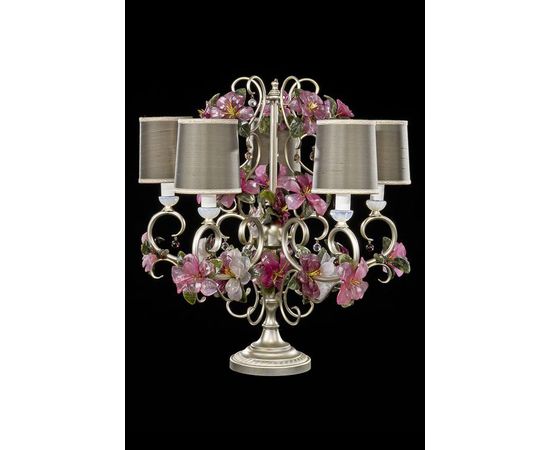 Настольная лампа Pataviumart Jade Flowers TL1351/05AB, фото 1