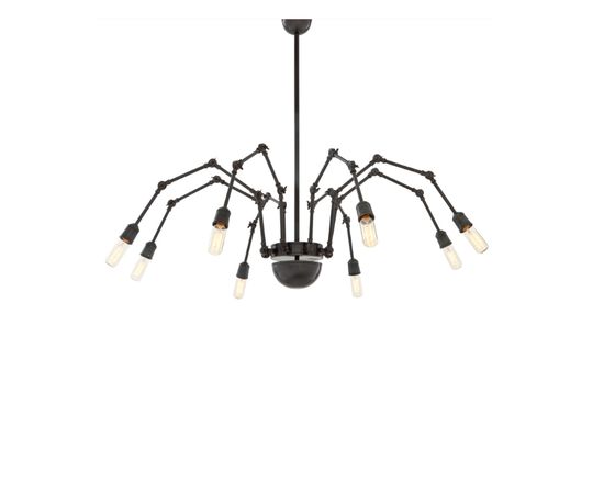 Подвесной светильник Eichholtz Lamp Ceiling Spider 12 Light Bronze, фото 1