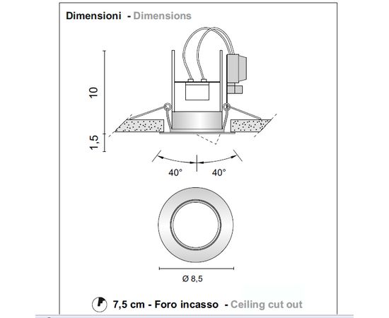 Встраиваемый в потолок светильник Egoluce Architectural 6055, фото 2