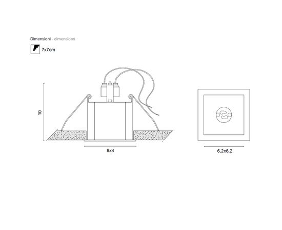 Встраиваемый в потолок светильник Egoluce Architectural EASY 6432, фото 2