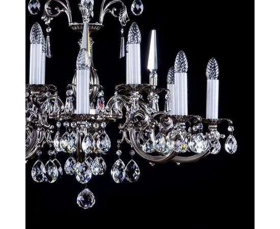 Люстра ArtGlass ARABELA nickel antique, фото 2