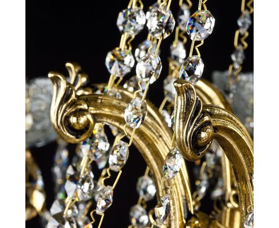 Люстра ArtGlass CR 0006-10-20 brass antique, фото 2