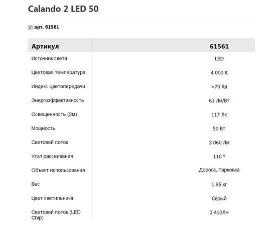 Уличный прожектор Vivo Luce Calando 2 LED 50, фото 2