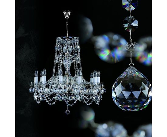 Люстра ArtGlass DONATELA X. nickel, фото 2