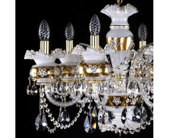 Люстра ArtGlass ESMERALDA VI. white, фото 2