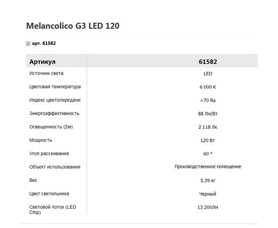 Подвесной светильник Vivo Luce Melancolico G3 LED 120, фото 3