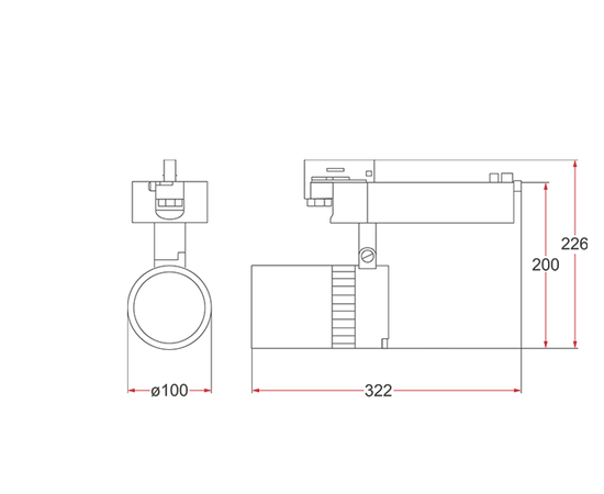 Трековый светодиодный светильник Vivo Luce Risoluto Due LED 30, фото 6