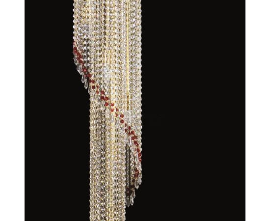 Потолочный светильник ArtGlass SPIRAL dia. 400x2300 drops, фото 2