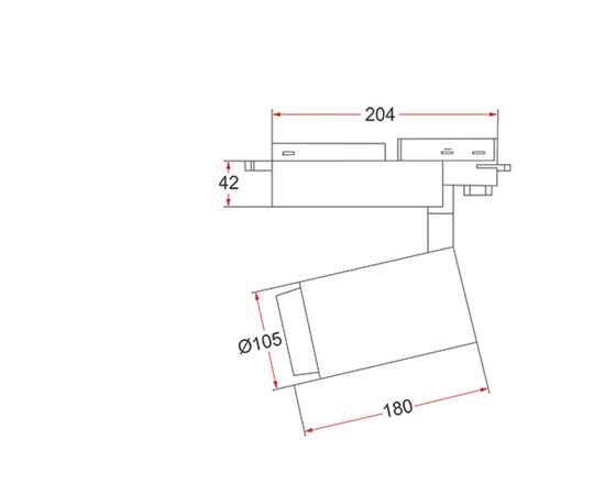 Трековый светодиодный светильник Vivo Luce Tempo 2 LED 42/50, фото 5